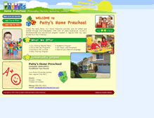 Tablet Screenshot of pattyshomepreschool.com